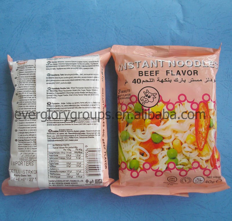 40g beef instant noodle--2