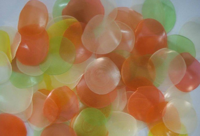 color prawn cracker