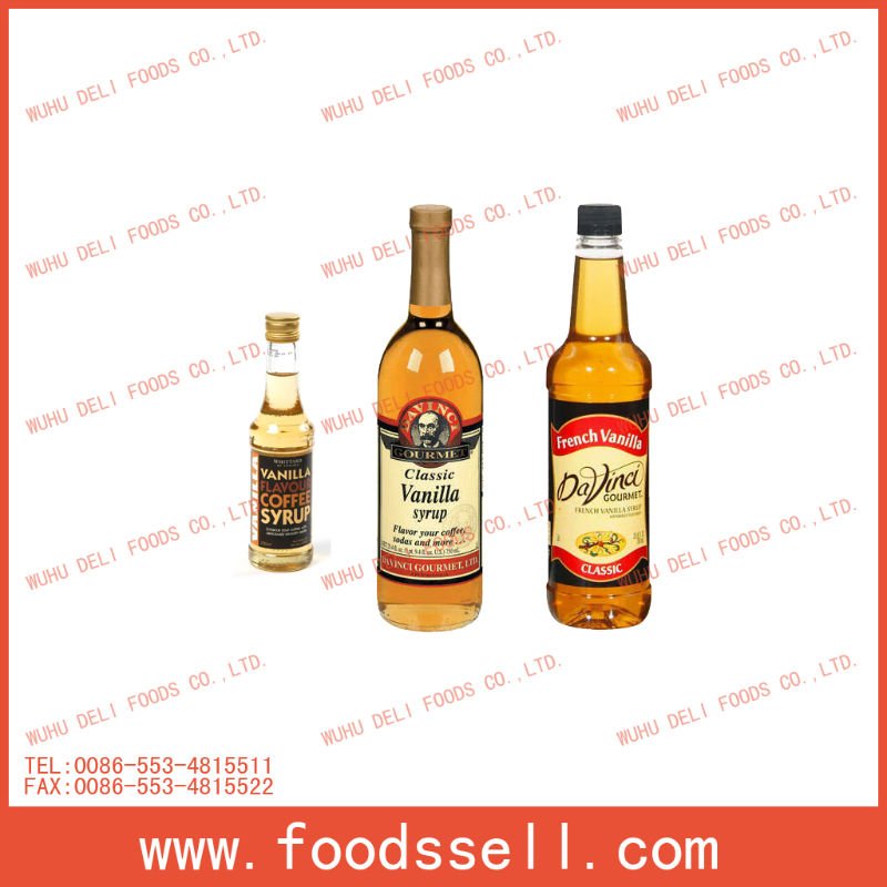 vanilla flavour coffee syrup