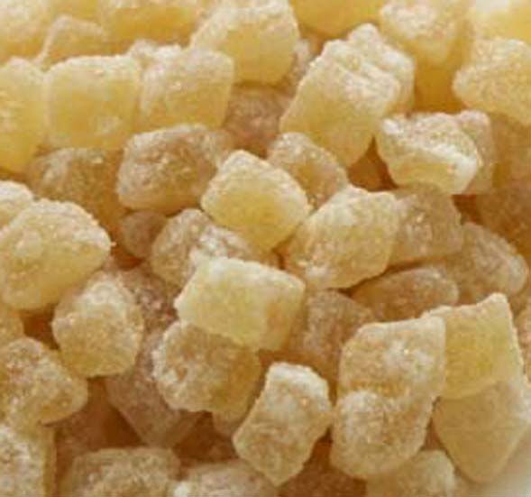 crystalllized ginger cubes