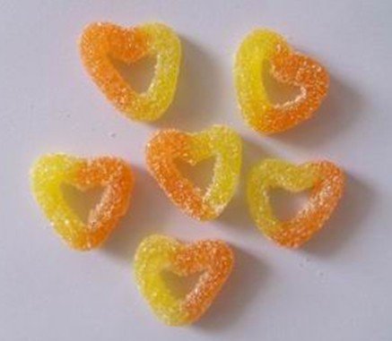heart shaped starch candy with sugar2