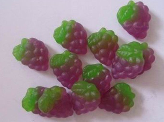 grape shaped starch candy