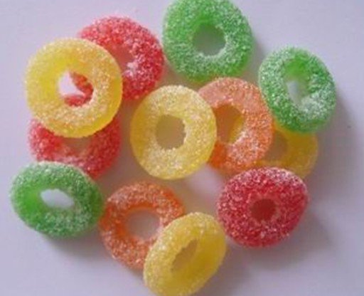 ring shaped starch candy