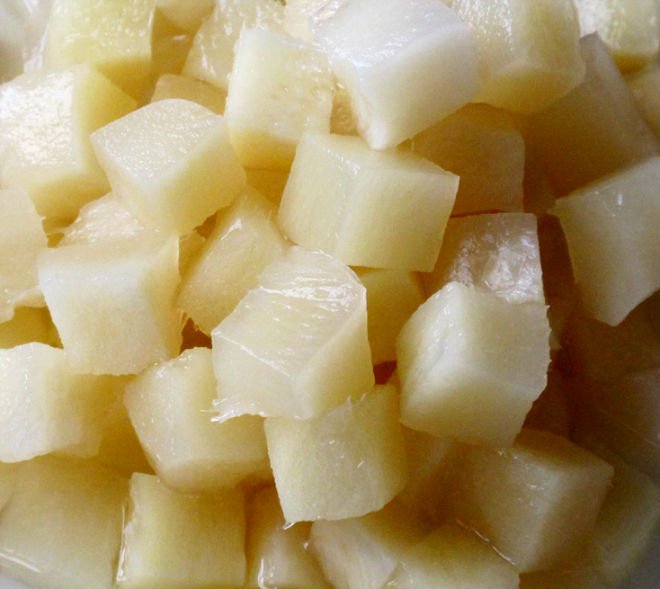 ginger cubes in brine