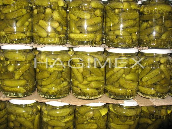 Baby Cucumber 3-6 in jar 720ml (disorder packing white lid)