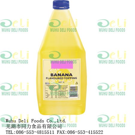 banana syrup.topping