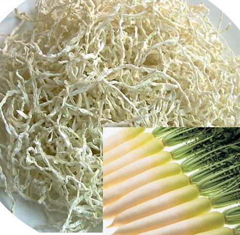 dehydrated radish shred
