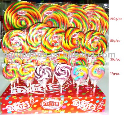 large swirl lollipops