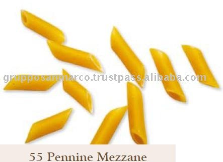 pasta pennine mezzane semolina whear durum noodles produced shapes italian short italy