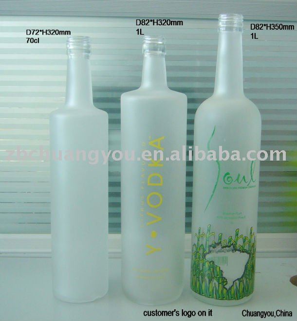 glass spirit bottles