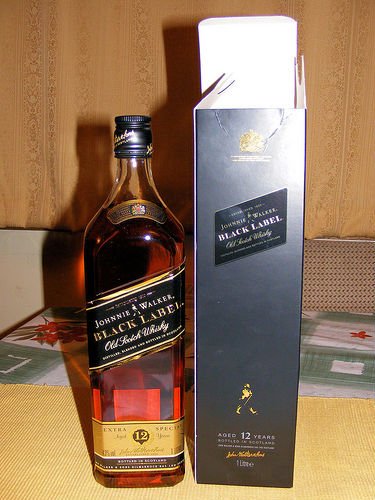 johnnie walker black label in factory box products,United