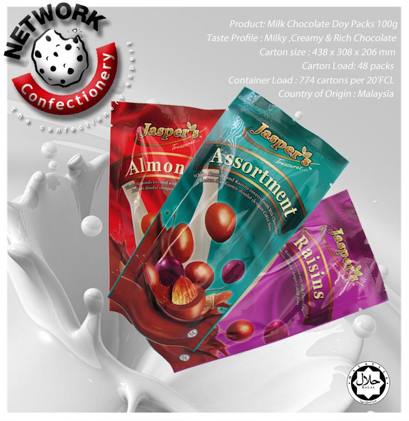 Milk Chocolate in Doy Pack 100g