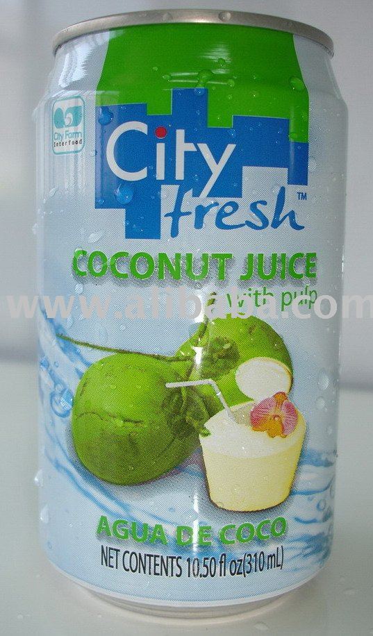 coconut juice with pulp