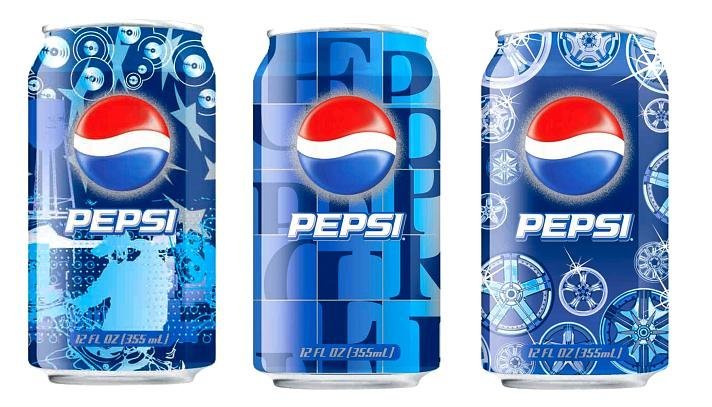 Cans Pepsi