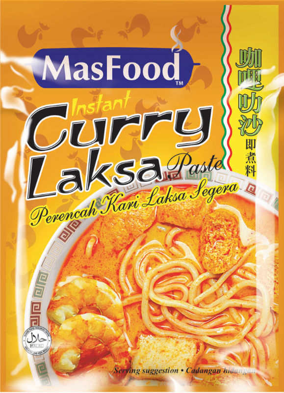 Instant Curry Laksa Paste For Noodle, Rice Stick