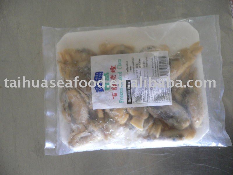 frozen vaccum boiled razor clam meat