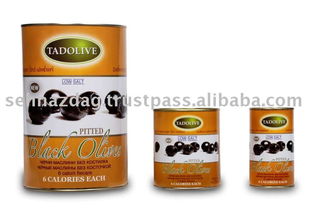canned pitted black olives