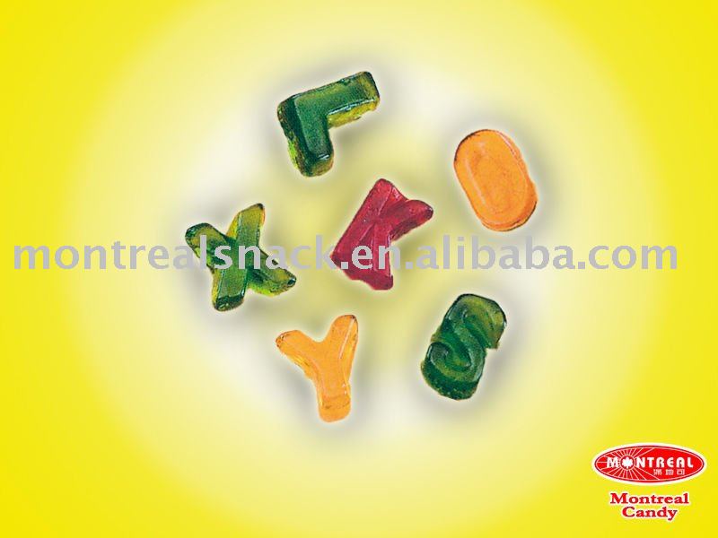 Letter Shape Jelly Candy Place of OrignGuangdong China
