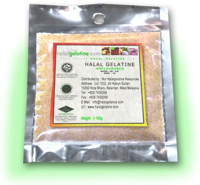 halal gelatin ingredients and procedure