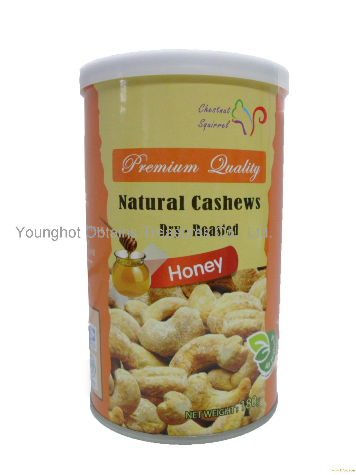 squirrel natural cashews- honey flavor