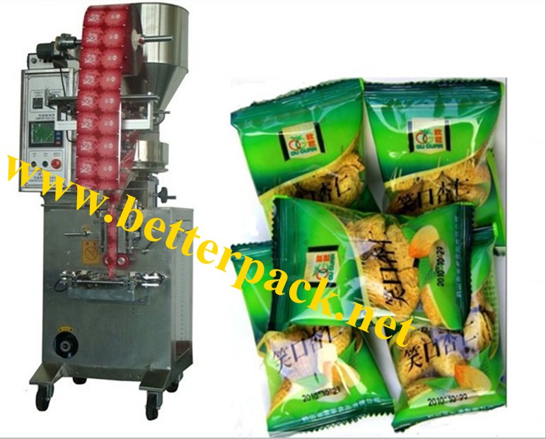 automatic dates nuts almonds plastic pouch packaging machine