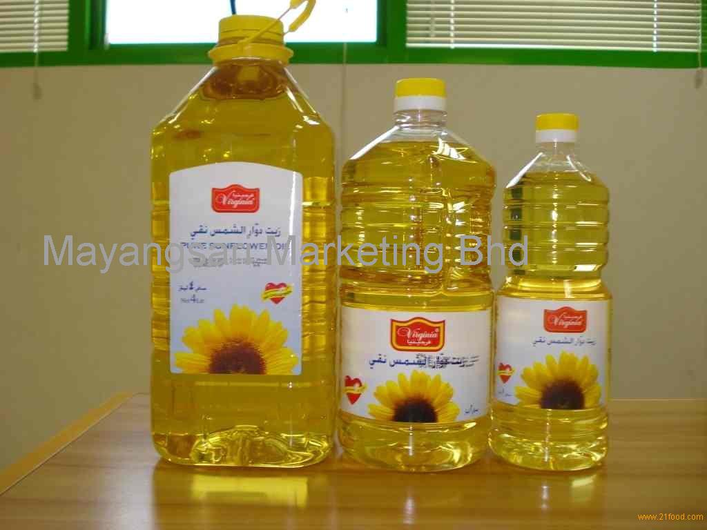 refined sunflower cooking oil