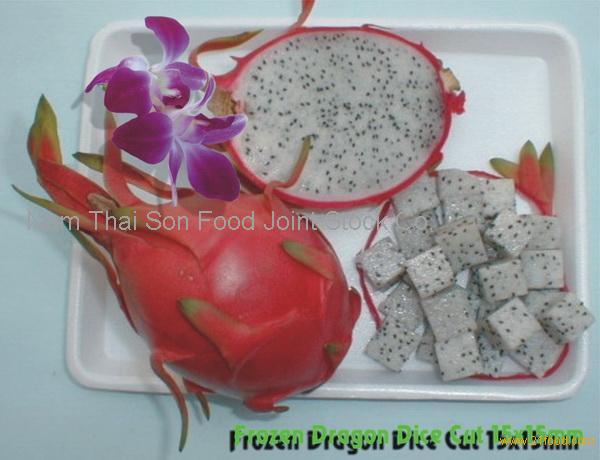 fresh dragon fruits