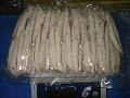 Frozen precooked mackerel fillets for canning