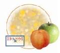 apple with peaches