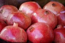 Fresh red pomegrante.