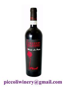 Italian Amarone DOC red wine