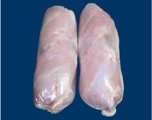 hind leg of rabbit in roll