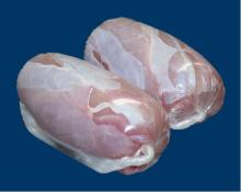frozen back meat of rabbit in roll