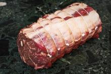 Rolled rib beef
