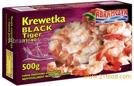 Black tiger shrimps