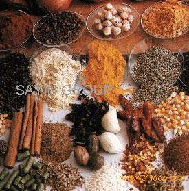 Spices (thyme, mint, red pepper, sesame, linseed, etc.)
