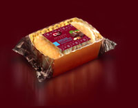 Waffle crumbly bicuit with chocolate and nut filling