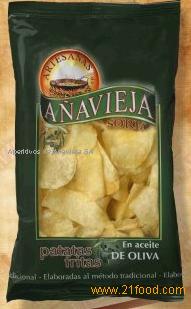 Fried potatoes in olive oil