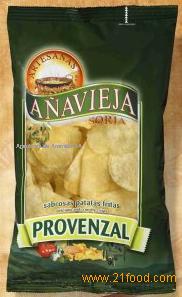 Potatoe Chips in Olive Oil Flavour Provenzal.