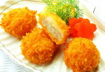 Fillets of meat and cheese