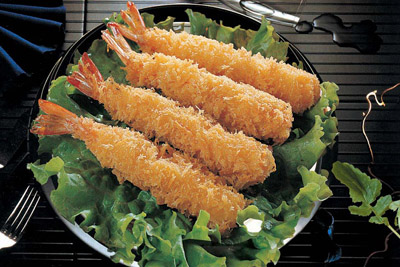 Steak of prawn