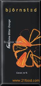 ORGANIC DARK CHOCOLATE WITH ORANGE FLAVOUR