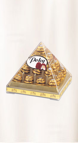 POKY 340 gr.milky compound with hazelnut fl. crispy rice