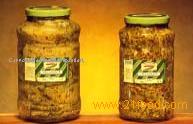 Aubergine in jars