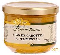 Carrots flan with emmental cheese