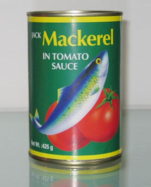 Canned mackerel