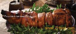 Porchetta with head