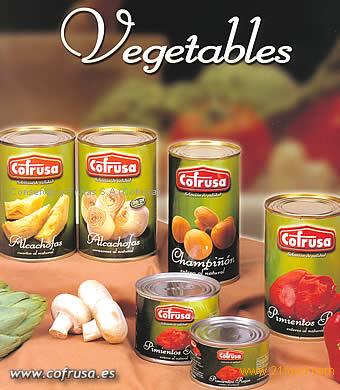 vegetables in can