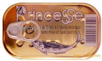 Sardines skinless boneless in vegetable oil