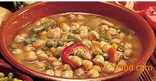 Chickpeas with vegetables